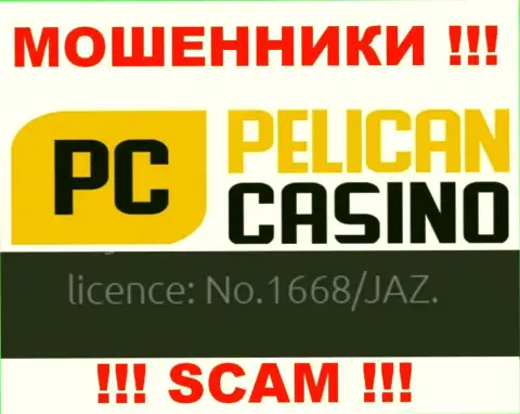 Хоть Пеликан Казино и указали лицензию на онлайн-сервисе, они в любом случае МОШЕННИКИ !!!