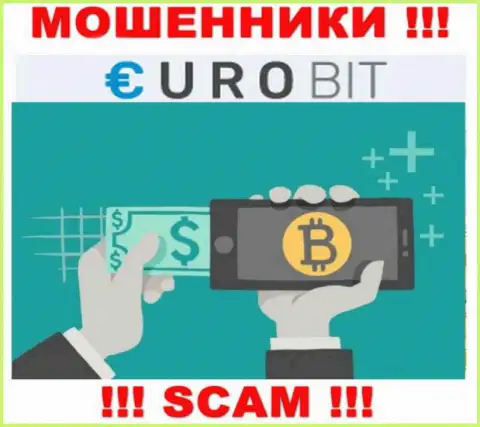 Euro Bit промышляют обуванием наивных людей, а Криптовалютный обменник только лишь прикрытие