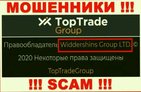 Данные об юридическом лице Widdershins Group LTD на их официальном web-портале имеются - это Widdershins Group LTD