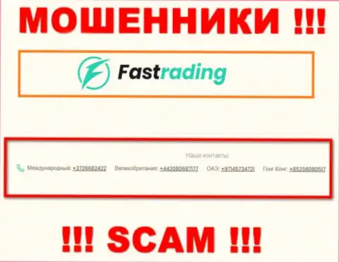 Fas Trading ушлые internet кидалы, выкачивают деньги, трезвоня людям с различных номеров телефонов