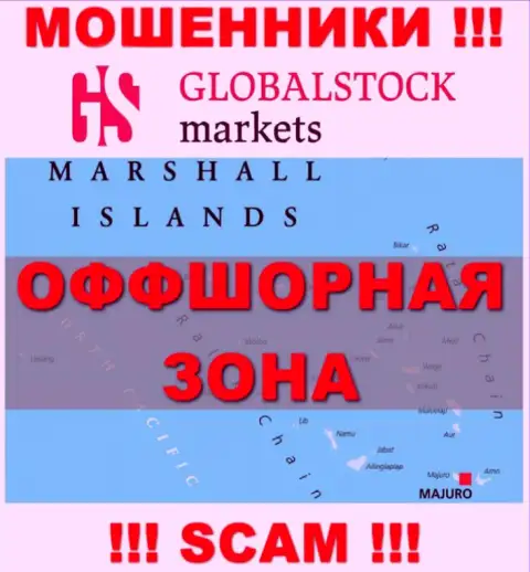 GlobalStockMarkets зарегистрированы на территории - Marshall Islands, остерегайтесь совместного сотрудничества с ними