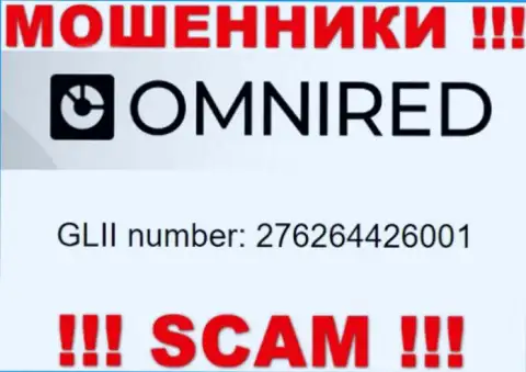 Регистрационный номер Omnired, взятый с их официального web-ресурса - 276264426001