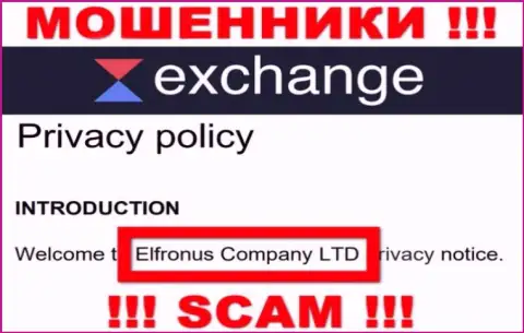 Сведения о юридическом лице Waves Exchange, ими является компания Elfronus Company LTD