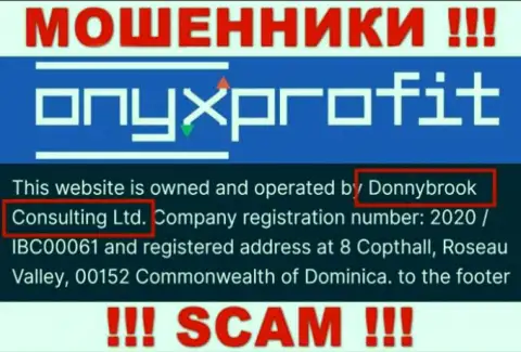 Юридическое лицо конторы ОниксПрофит - это Donnybrook Consulting Ltd, инфа взята с официального онлайн-сервиса