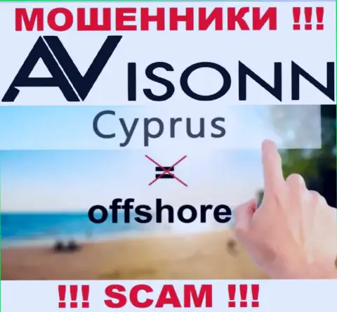 Avisonn намеренно зарегистрированы в офшоре на территории Cyprus - ВОРЫ !!!