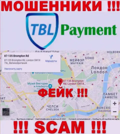 С преступно действующей компанией TBL-Payment Org не работайте, инфа относительно юрисдикции фейк