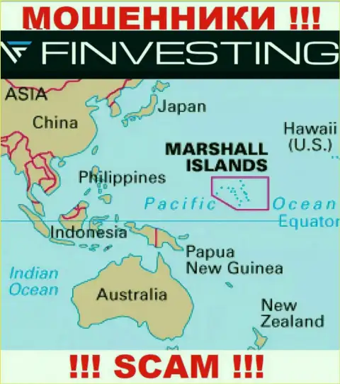 Marshall Islands - это юридическое место регистрации компании Finvestings Com