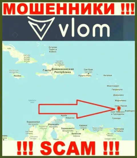 Контора Vlom Com - это интернет ворюги, обосновались на территории Saint Vincent and the Grenadines, а это офшор