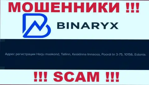 Не ведитесь на то, что Binaryx расположены по тому адресу, что засветили на своем сайте