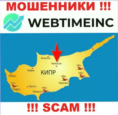 Компания WebTime Inc - мошенники, базируются на территории Nicosia, Cyprus, а это офшорная зона