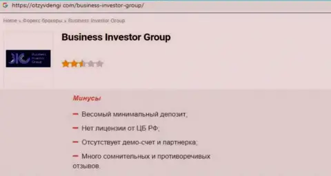 Компания Business Investor Group - это МОШЕННИКИ !!! Обзор с фактами разводилова