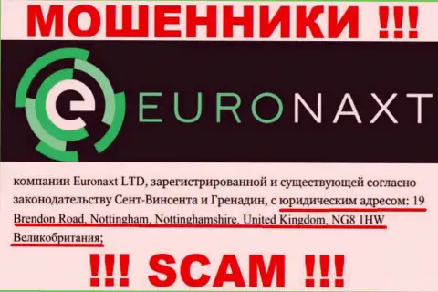 Официальный адрес конторы EuroNax у нее на сервисе ненастоящий - это ОДНОЗНАЧНО МОШЕННИКИ !