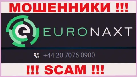 С какого номера телефона Вас будут обманывать трезвонщики из организации Евро Накст неведомо, будьте очень бдительны