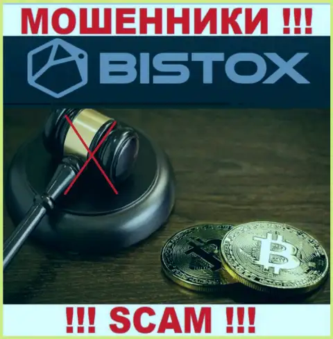 На web-сервисе мошенников Bistox Com Вы не найдете инфы о их регуляторе, его просто нет !!!