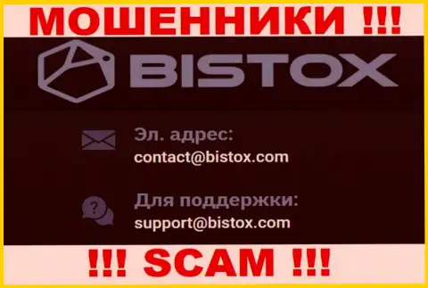 На электронный адрес Бистокс писать сообщения не советуем - это бессовестные интернет жулики !!!