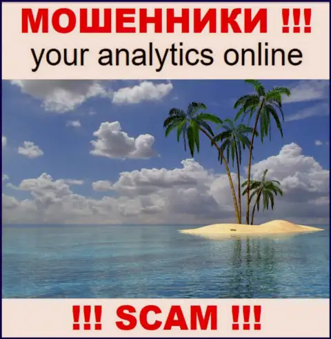 Your Analytics спрятали адрес, где находится организация - явно internet-мошенники !!!