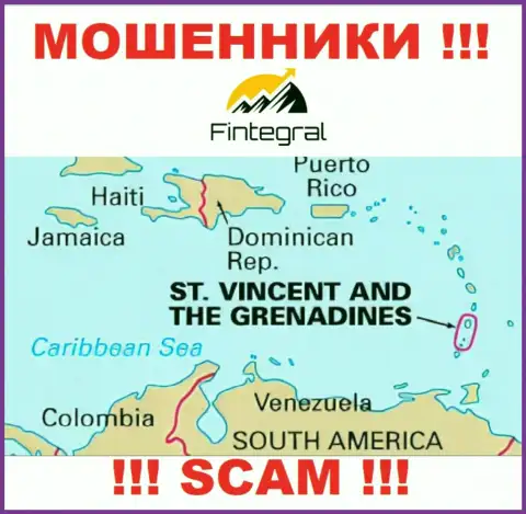 Сент-Винсент и Гренадины - здесь официально зарегистрирована преступно действующая контора Финтеграл