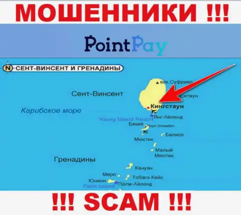 Официальное место регистрации Point Pay на территории - Kingstown, St. Vincent and the Grenadines