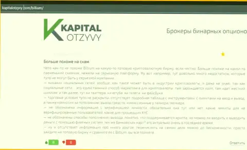 Отзыв доверчивого клиента, у которого internet-мошенники из компании Billium Finance LLC похитили все его вложения