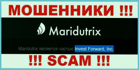 Контора Maridutrix Com находится под крышей конторы Invest Forward, Inc.
