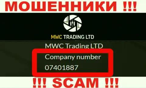 Будьте бдительны, наличие номера регистрации у MWCTradingLtd (07401887) может оказаться заманухой