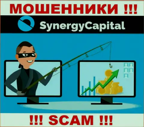 Предложение выгодной торговли от дилинговой конторы SynergyCapital Top - это чистейшей воды ложь, будьте крайне осторожны