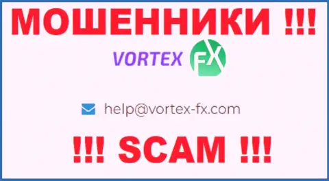 На информационном ресурсе Vortex FX, в контактах, приведен е-мейл указанных интернет-мошенников, не надо писать, обуют