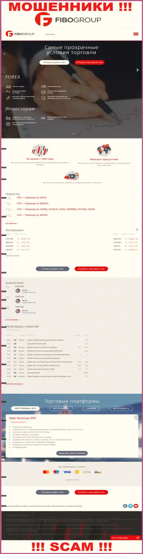 FiboForex Org - это сайт Фибо-Форекс Ру, где легко можно попасться в грязные руки указанных мошенников