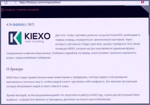 Основная информация о компании Kiexo Com на сайте ФинОтзывы Ком
