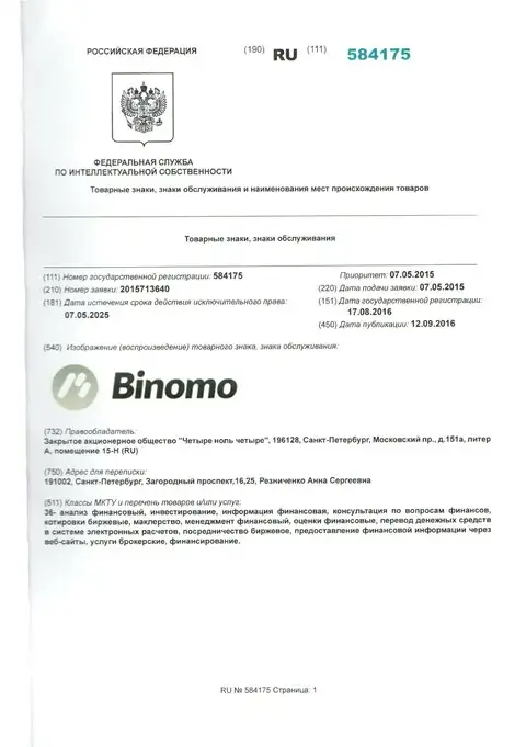 Описание товарного знака Stagord Resources Ltd в РФ и его владелец